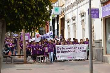 Marcha de escolares por la igualdad en Telde (Foto TA)